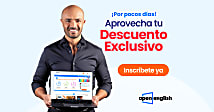 Con Open English aprendes inglés más rápido. ¡Aprovecha este Descuento Excl